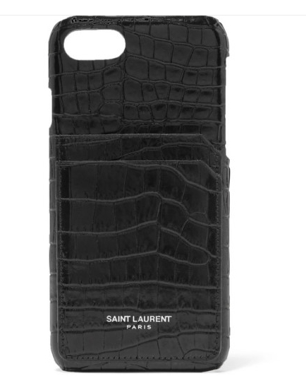 입생로랑 가죽 아이폰 케이스 Croc-effect leather iPhone 8 case 1071102